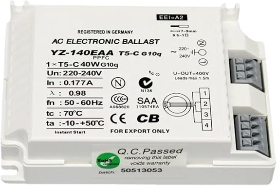 Electronic Ballast YZ-140EAA 40W AC 220-240V Fluorescent Lamp For T5 Ring Lamp Standard