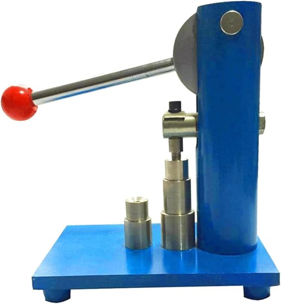 Manual Tablet Press for Laboratory and DIY Projects, Stainless Steel Mold for Precise Powder Tableting