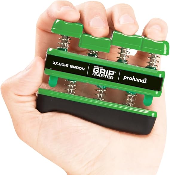 Prohands Gripmaster Hand Exerciser, Finger Exerciser (Hand Grip Strengthener), Spring-Loaded, Finger-Piston System, Isolate & Exercise Each Finger