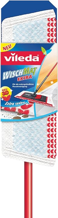 Vileda WashMat Extra 1473 Flat Mop with Telescopic Handle