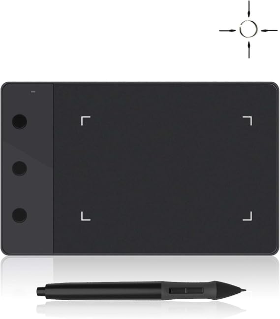 HUION H420 OSU Drawing Tablet 4x2.2 inch | Signature Pad, 3 Express Keys, Portable, Plug-and-Play, for Beginner, Signature, Sketch, Drawing, Writing