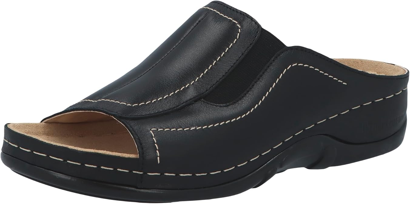 Berkemann Women's Berkina Mules Cowhide Leather Medium Footbed: Not Removable
