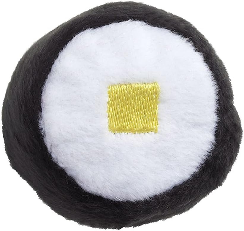 Doggles Cat Indoor Play Fun Toy Sushi Egg Roll Yellow