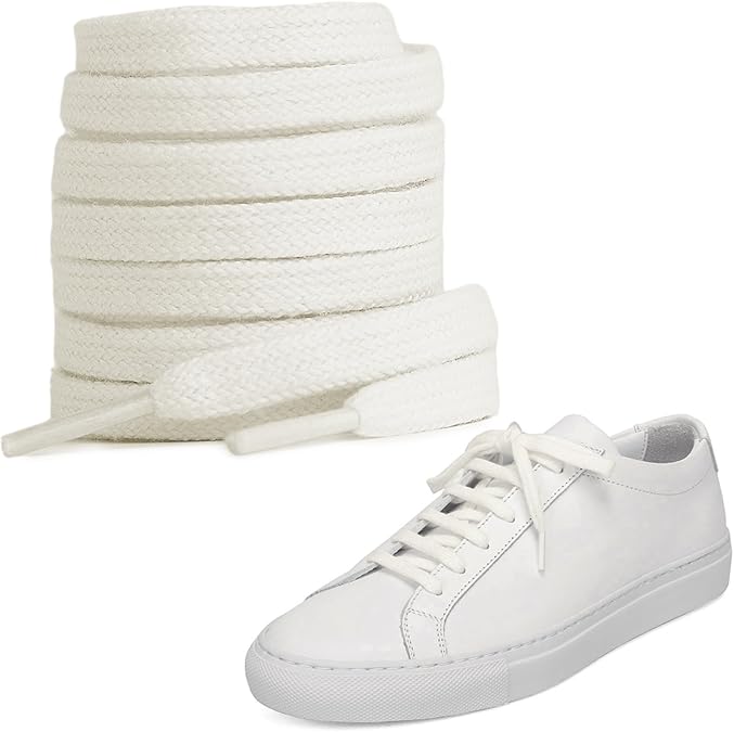 UamGlsob Cotton Shoe Laces for Common Projects Achilles, Tournament, Retro