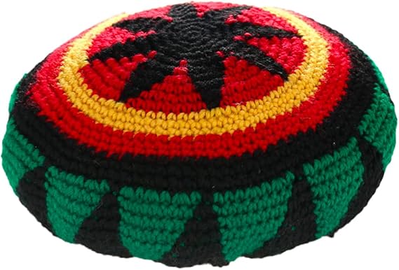 Rasta Wool Knit Hat,Reggae Jamaican Beanie,Crochet Colorful Skull Cap | Fashion Stretch Warm,Multicolour Pattern,Quality Leisure,Kids Beret Dreads Fit,Head Size Boys Men Women