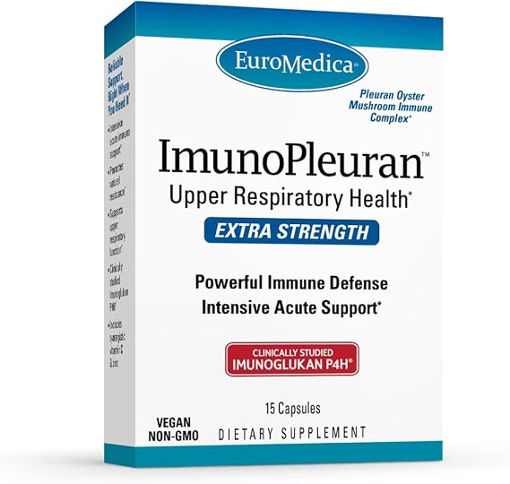 EuroMedica ImunoPleuran Extra Strength - Acute Immune Support - 15 Count