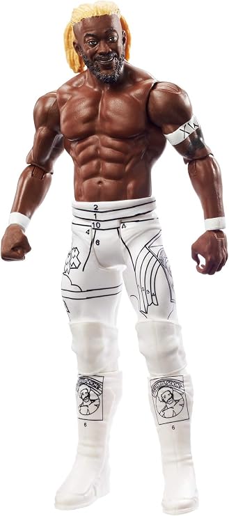 WWE Kofi Kingston Action Figure Series 114 Action Figure Posable 6 in Collectible for Ages 6 Years Old and Up