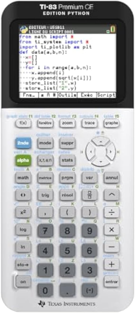 TEXAS INSTRUMENTS TI-83 Premium CE Python
