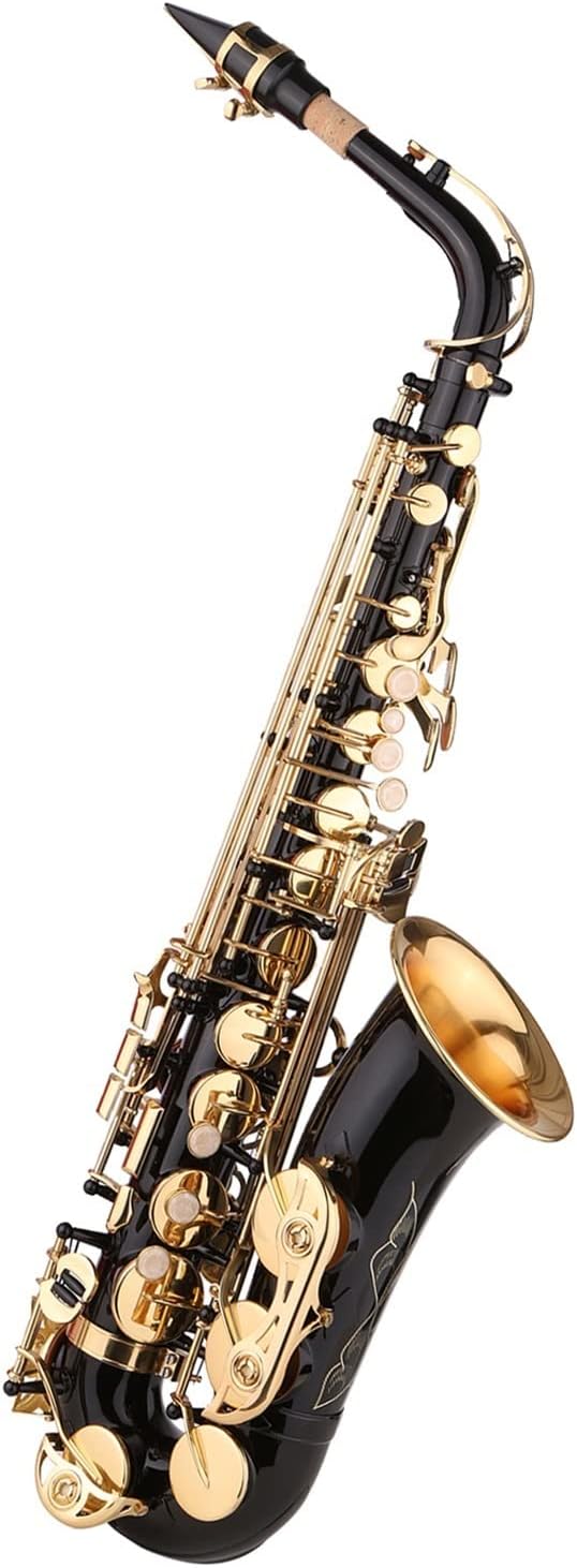 Saxophone Black Paint E-Flat Brass EB Alto Saxophone Beginner Saxophone