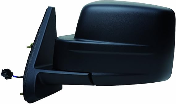 Fit System 60154C Jeep Patriot Driver Side Replacement Flat Mirror, Black