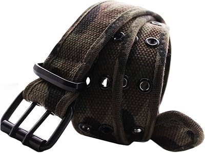 EURO Kids & Youth Premium Canvas Double Hole Grommets Web Belt - BK211