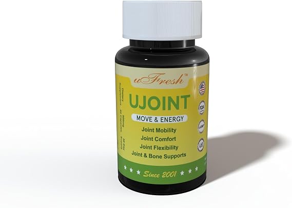 UJoint Move & Energy Joint Support Supplement, Calcium & Vitamin Formula, Joint Mobility, Flexibility & Bone Support