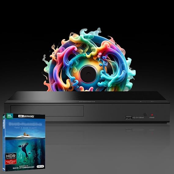 Blu-ray Player Compatible with Panasonic DP-UB150 MultiRegion Blu-ray Region A, B & C - DVD Regions 1-8 - Bundle Including Bl. Pl. 2 4K UHD Disc
