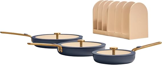 Our Place Essentials Pan Trio, 8-Piece Ceramic Fry Pan Set