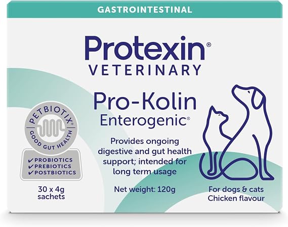 Pro-Kolin Enterogenic Gut Health Sachets for Cats and Dogs, Chicken Flavour, 30 Sachets