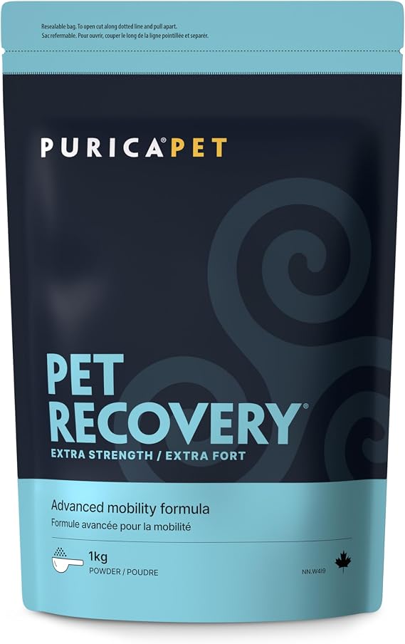 PURICA Pet Recovery Extra Strength - Joint Support for Cats & Dogs - Glucosamine - Vitamins for Joint Health. Suitable for Small & Large Breeds - Transform Your Pet's Well-Being with 1Kg Powder