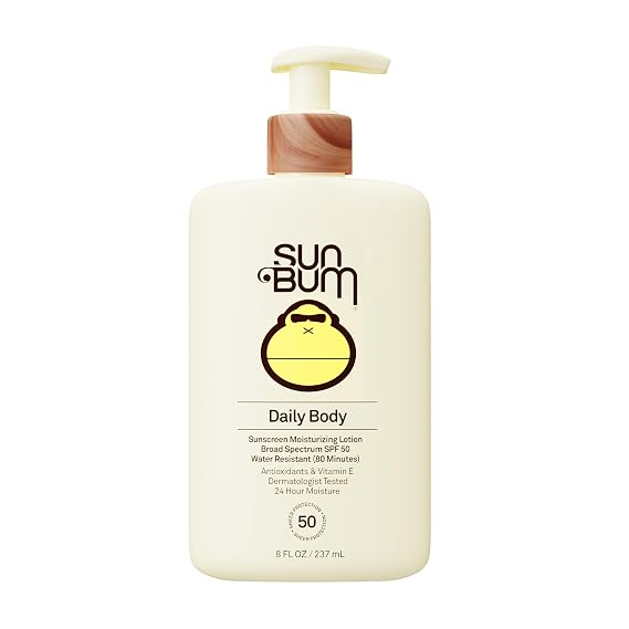 Sun Bum Daily SPF 50 Sunscreen Body Lotion with Vitamin E - 8 oz | Broad Spectrum, Moisturizing, Vegan, Without Octinoxate & Oxybenzone, Dermatologist Tested, Vitamins C, E, and Antioxidants