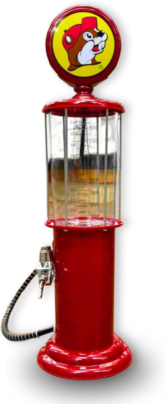 Buc-ee's Gas Pump Beverage Dispenser, 34 ounces