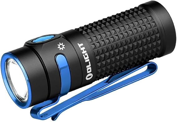 OLIGHT Baton4 Rechargeable EDC Flashlight, Bright Small Light Black