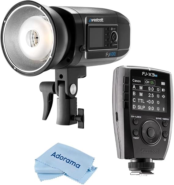 Westcott FJ400 with Westcott FJ-X3 M Universal Wireless Flash Trigger, Microfiber Cloth