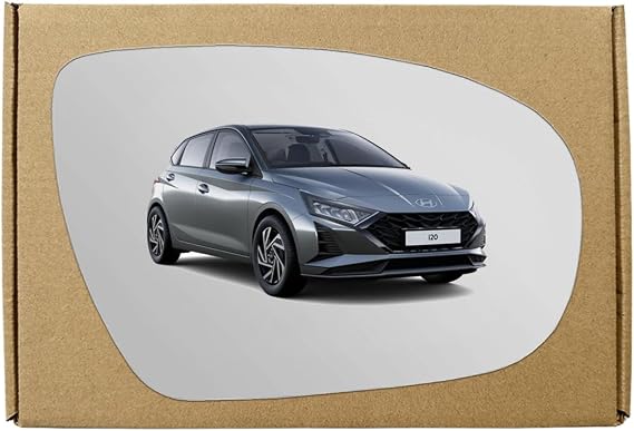GAPlus Replacement Wing Mirror Glass Compatible with Hyundai i20 2014-2020 Convex Right Driver Off Side