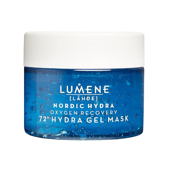 Lumene Nordic Hydra [Lahde] Oxygen Recovery 72h Hydra Gel Mask, 5.1 Fl.oz, transparent