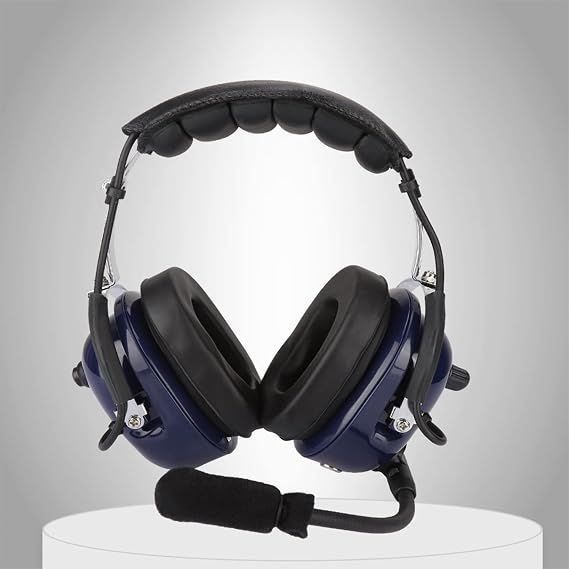 Aviation Pilot Headset,Clear Voice and Smooth General Aviation Pilot Headset,24 Decibel Noise Reduction Listening Aviation Headset,for Pilots