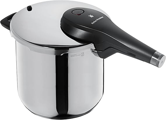 WMF Perfect Premium One Pot 6,5 L Düdüklü Tencere, 22 cm, İndüksiyon Uyumlu, Cromargan® Yüksek Kaliteli Parlak Paslanmaz Çelik, 2 Pişirme Kademesi, All-in-One Döner Kontrol Düğmesi