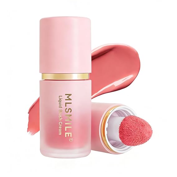 Lightweight Breathable Liquid Blush, Soft Velvet Cream Face Cheek Tint, Matte Cream liquid blush for Cheeks, Natural-Looking Soft Blush Cheek, Vegan & Cruelty-free (01#)