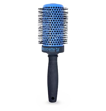 Spornette Prego 3 Inch Ceramic Barrel Round Brush - Vented Barrel and Nano-Silver Ion Bristles for Straightening, Styling, Curling and Volumizing Short, Medium, Long Hair Types