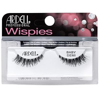 3 Pack ARDELL False Eyelashes - BABY DEMI Wispies Black by Ardell