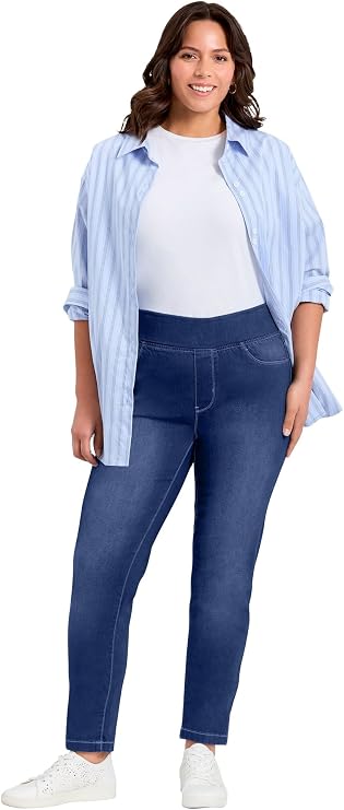Avenue Butter Denim Pull-On High Rise Jean