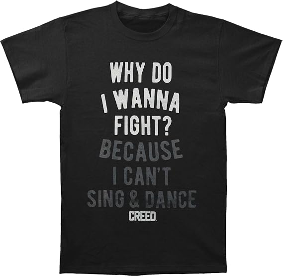 Creed (Movie Men's Wanna Fight T-Shirt Black