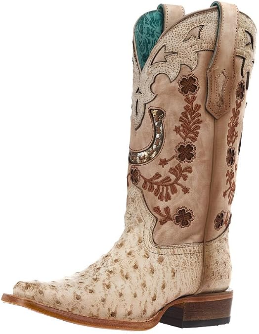 Western Boots with Exotic Horseshoe Design for Women by Corral