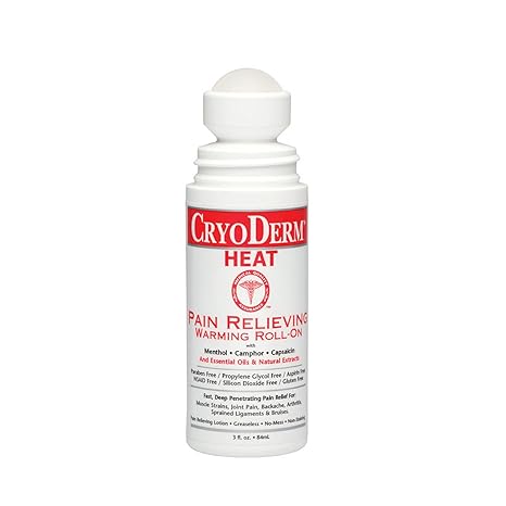 Cryoderm Heat Roll-On 3 oz.