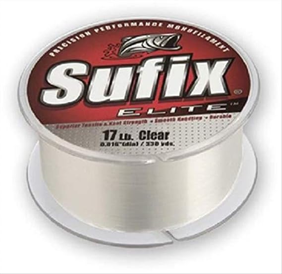 Sufix Elite 8 lb Fishing Line (Yellow, Size- 330 YD Spool)