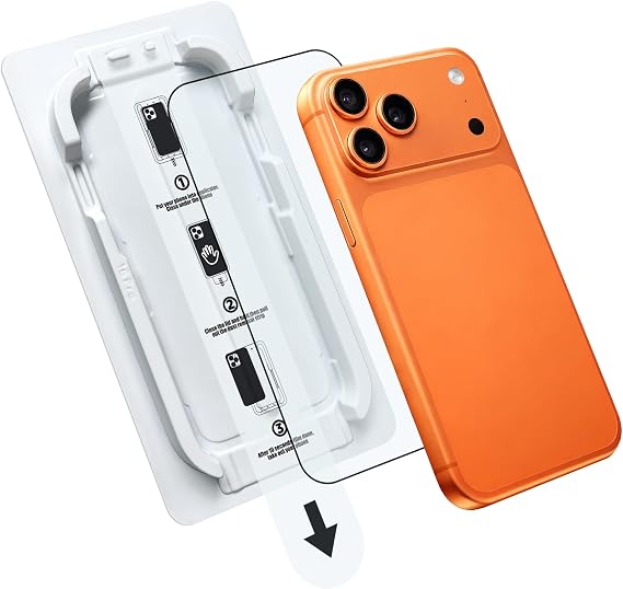Klasse MAGIC-BOX iPhone 16 Pro Max Ekran Koruyucu Cam | Tozsuz Hizalama Aparatı | Tam Kaplama 9H Kırılmaz & Çizilmez