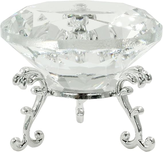 60mm (2.36 in) Crystal Diamond Paperweight, Clear