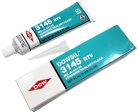 Dow 3145 RTV Mil-A-46146 Adhesive/Sealant, Clear, 90ml [3 Oz] Tube Silicone by Laoneer