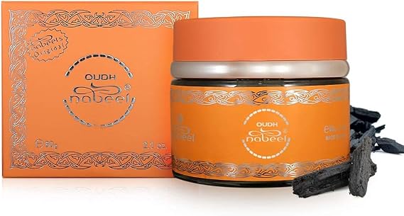 Bakhoor Oudh Incense 60g | Traditional Arabian Home Fragrance | Long Lasting Oriental Scent | Premium Quality Bakhoor for Relaxation, Meditation & Gifting