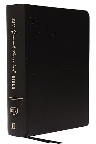 KJV Journal the Word Bible: Reflect, Journal or Create Art Next to Your Favorite Verses (Black Hardcover, Red Letter, Comfort Print: King James Version Holy Bible)