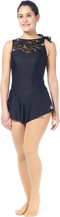 Style: 191 Figure Skating Dress/Color: Black, Size: XL 191 Black