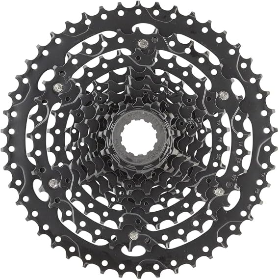 Microshift Advent Cassette - 9 Speed, 11-46T, ED Black, Hardened Steel Cogs