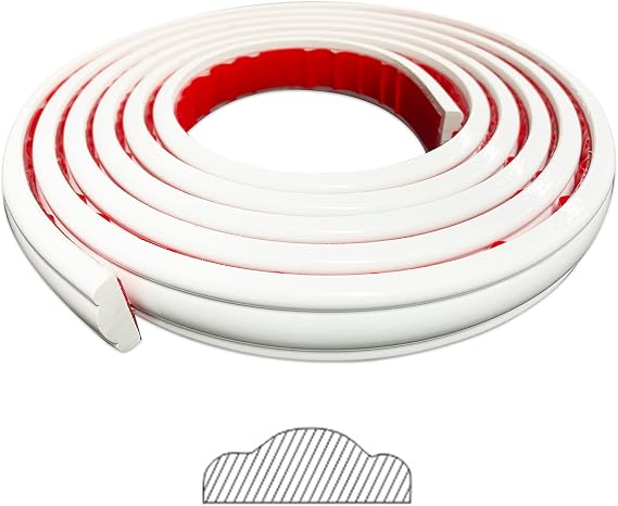 Gaahing Peel and Stick Wall Molding Trim & Chair Rail, Self-Adhesive Panel Moulding, DIY Home Decor on Cabinet Door Mirror Frame, 3m x 2.7cm