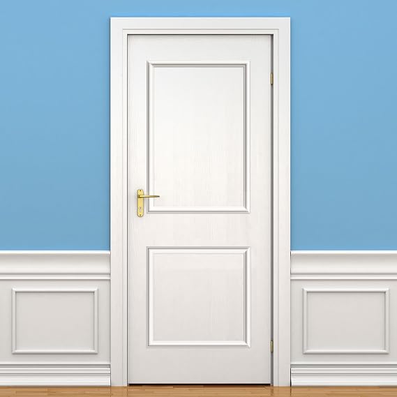 Colingmill 1 Set Peel and Stick Door Moulding, Classic, 22"x36"+22"x24" | Premade Door Molding Trim Kit, Flexible Self Adhesive, 3D Wall Wainscoting Panels, for Interior Mirror Window Frame Decor