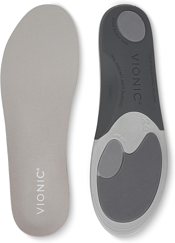 Vionic Active Unisex Orthotic Insole | Medium | VIO Motion Technology | Contoured Arch Support | Shock-Absorbing Cushioning | Plantar Fasciitis & Heel Pain Relief