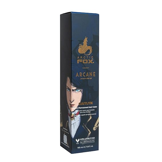 ARCTIC FOX Arcane Semi Permanent Hair Dye Caitlyn - Vegan Blue - 5.6 oz