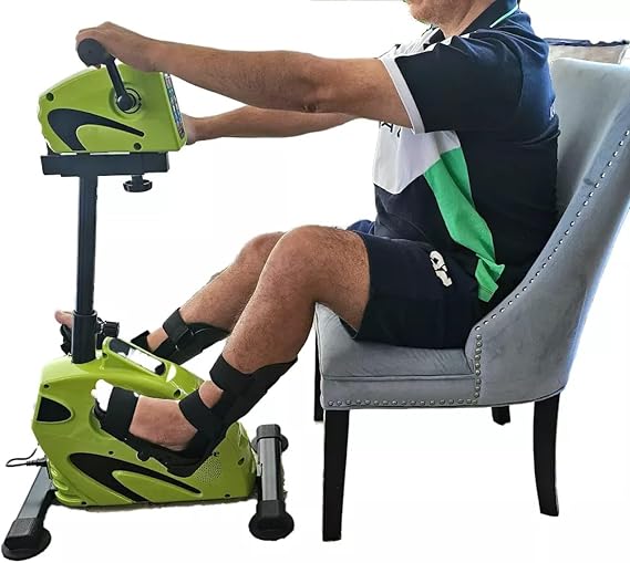 RJ-MODINI. Foot Splints + Stroke Training Gloves +stabilization Platform+ Motorized Exercise Cycle/Bike Suitable for Elderly and Disabled People