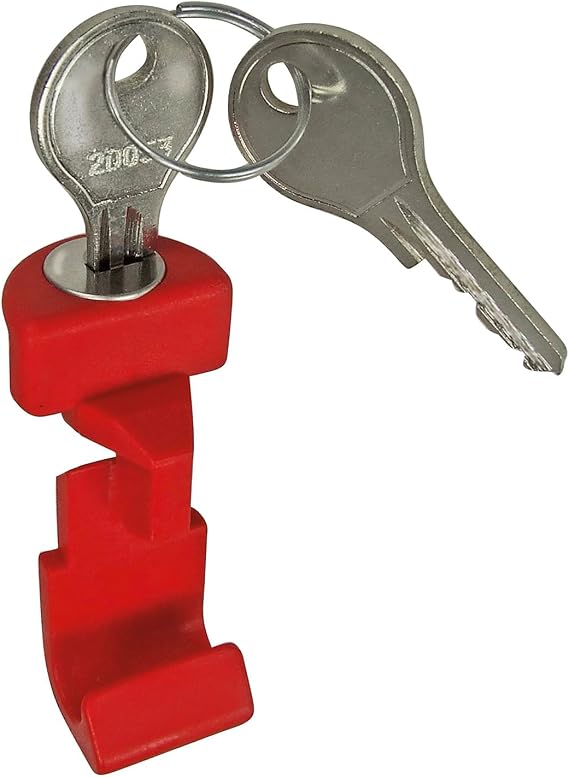 KLICKfix Accessory Button Red with Lock 27.5 x 2.10 Inch Black