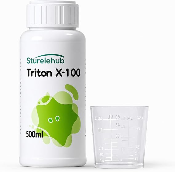 Triton X-100, 500ml, Laboratory Cleaning Detergent, Triton X-100 Surfactant, Laboratories Triton X-100 solution, DIY Record Cleaning Solution